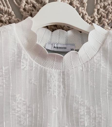 Čipkovaný elastický top reserved, reserved,xs