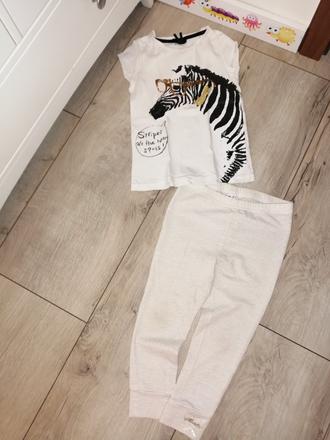 Tričko next so zebričkou, legínky mixtillo, next,116