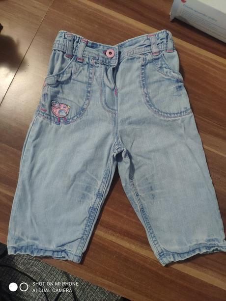 Bledomodré rifle veľ.80, marks & spencer,80