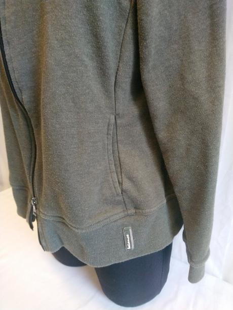 Dámska olivová mikina s kapucňou, balance, l