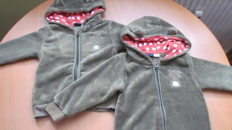 Mikinky na zips pre dvojičky 86/92, 92