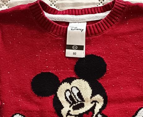 Svetrík mickey mouse, c&a,92