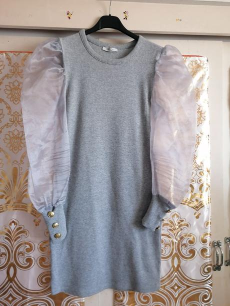 Vrúbkované šaty, h&m,m