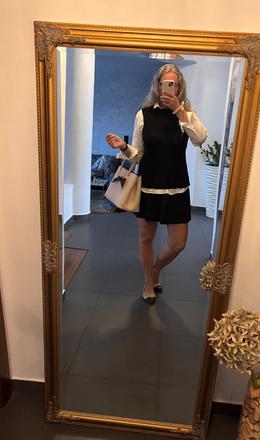 Mini skladaná sukňa h&m v. 36, h&m,36