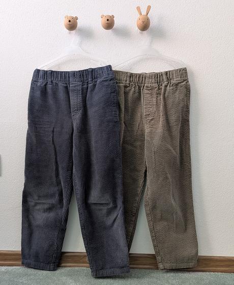 2x menčestrové nohavice h&m adorables veľ 122, h&m,122