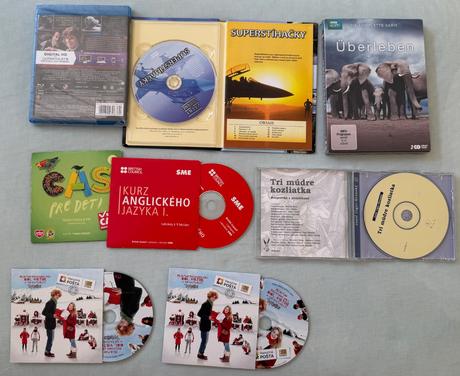 Dvd a cd pre deti,