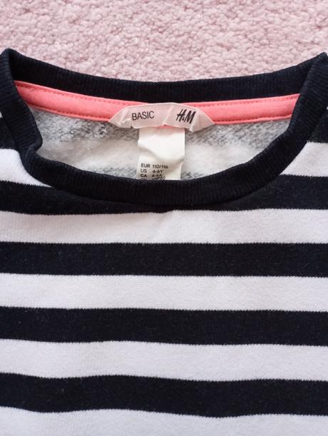 Mikinové šatky, h&m veľk.110/116, h&m,110