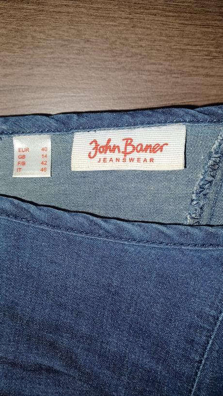 Rifľové šaty, bonprix,40