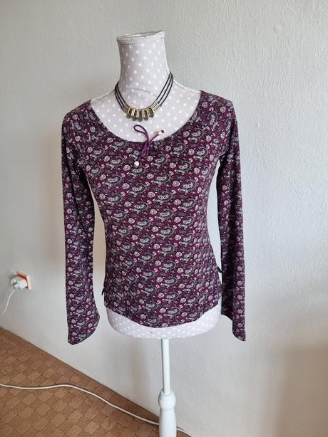 Fialový elastický top 38, 38