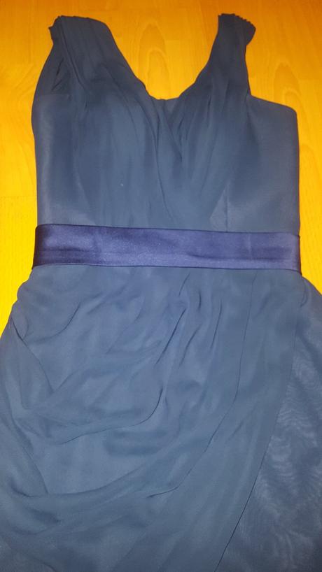 Modré spoločenské šaty vel. 36, 36