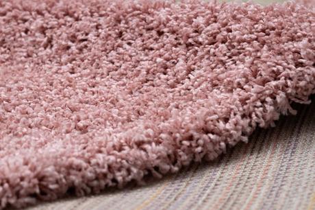 Behúň soffi shaggy 5cm svetlo ružový - 60x300 cm,