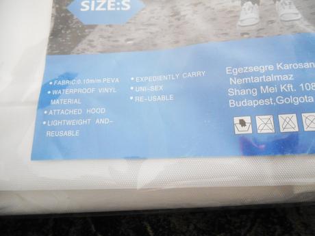 Pláštenky do dažďa veľ. s, s