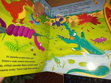 Hlucne dinosaury, zvuková kniha,