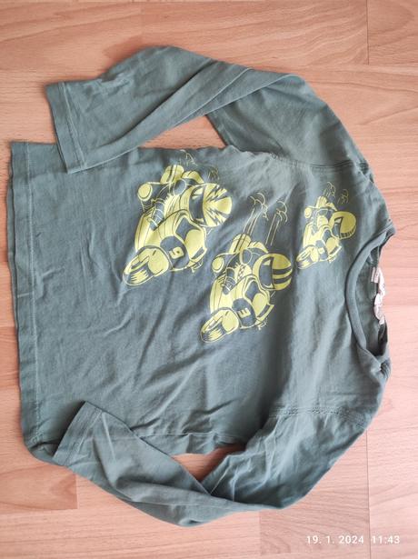 Tričko dlhý rukáv pre chlapca, h&m,110