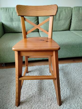 Detská vysoká stolička ikea ingolf,