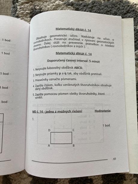 Zbierka matematických diktátov pre 4. ročník zš,