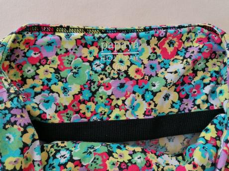 Kvetinový top, papaya,42