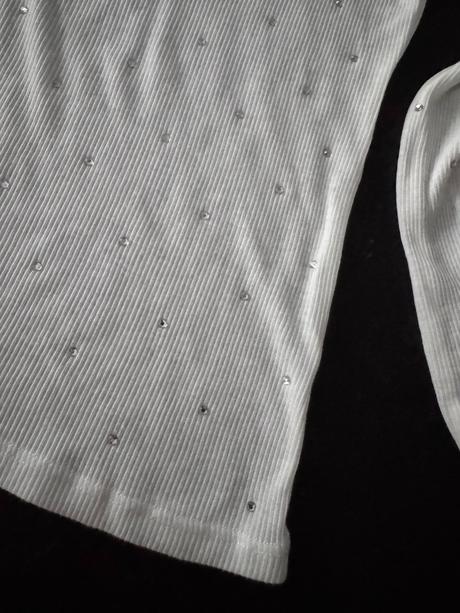 H&m - tričko s kamienkami, h&m,xs