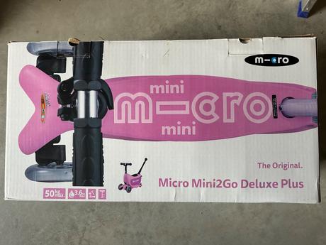 Mini micro deluxe plus pink odrazadlo a kolobezka,