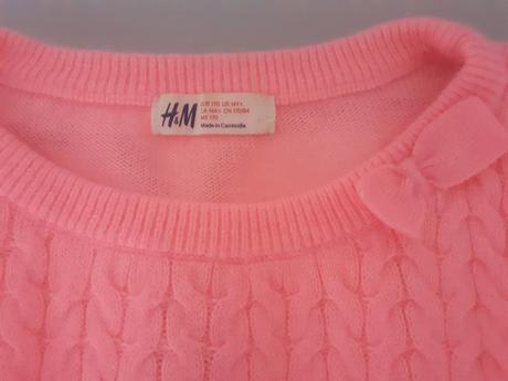 Dievcensky oranzovy pulover, h&m,170
