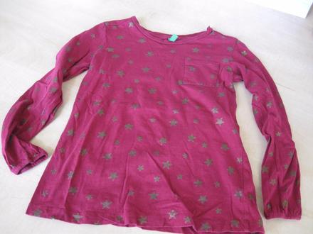 Dievčenské tričko s hviezdičkami, 128, 128