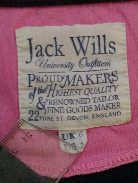 Dámsky tmavo fialový bavlnený top, jack wills, s