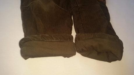 Menčestrové zateplené nohavice, smile,110