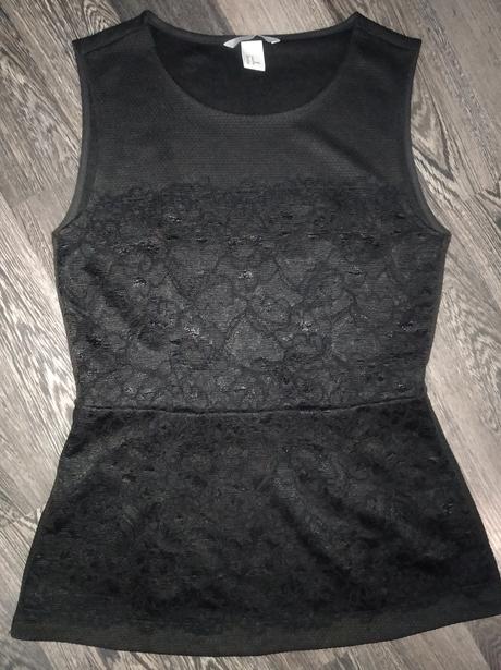 Peplum top s/m, h&m,m