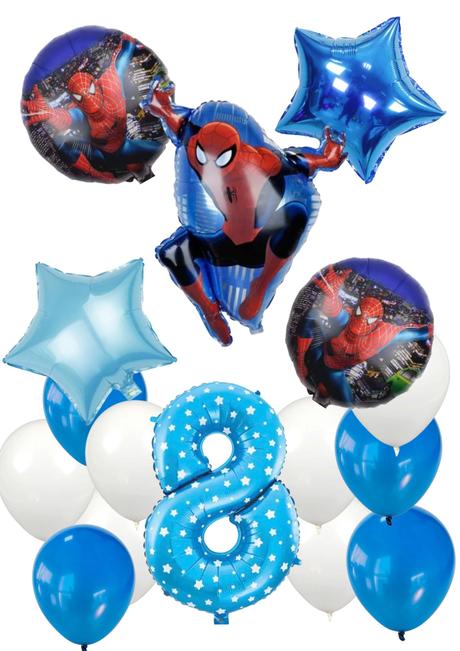 Balóny spiderman - až 15/16/17 kusov, 