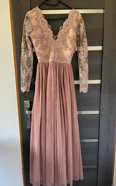 Medené spoločenské šaty, s