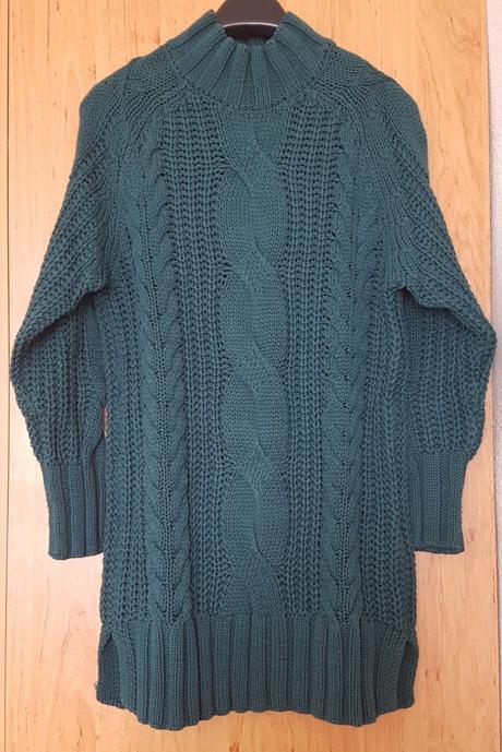 Svetrove saty dlhy pleteny rolak zero, zara,xs