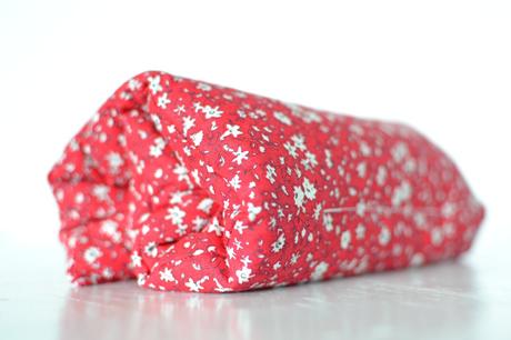 Červený hrejivý vankúš levanduľa, 