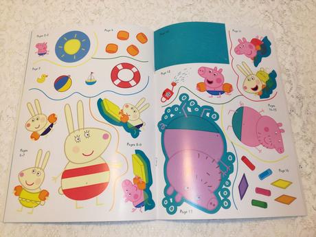 Peppa goes swimming sticker activity nau22, 