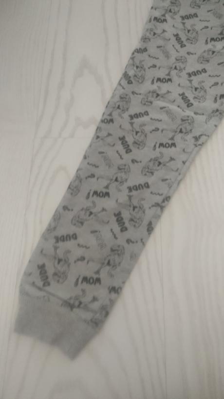 Šedé tepláky s dinosaurami, fox & bunny,122