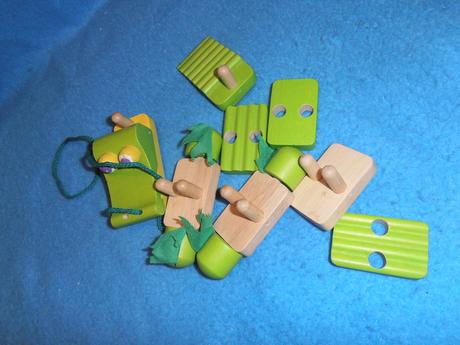 Ťahací krokodíl / skladačka,