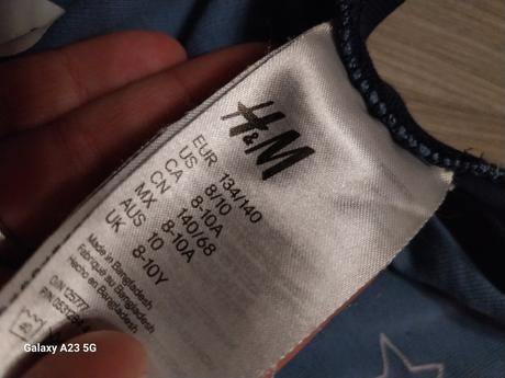 Pyzamo hviezdicky, h&m,134