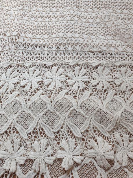 Hackovane saty, h&m,36