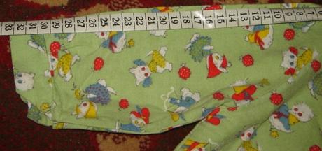 Zelená flanelová vrecová nočná košeľa, 