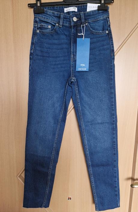 Rifle high waist slim mom, sinsay,32