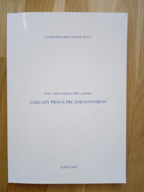 Základy práva pre zdravotníkov, 