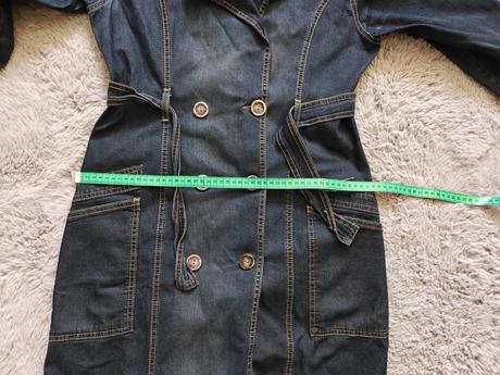 Dámsky tenký riflový kabát, l