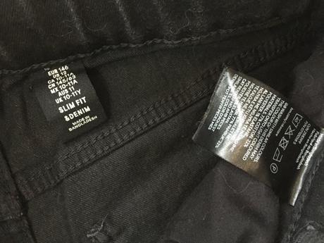 Chlapčenske riflove kratasy 10-11 rokov, h&m,146