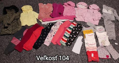 Dievčenské oblečenie, 104–116