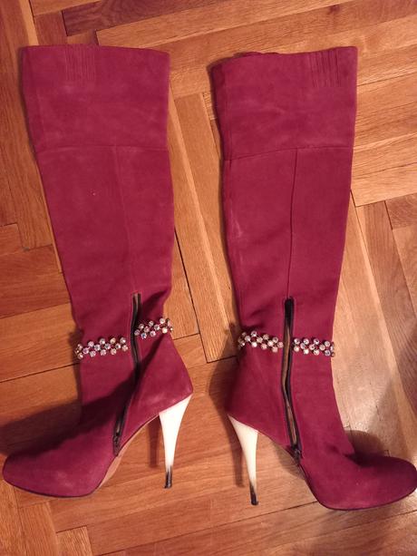 Kožené čižmy chiara ferragni, 37