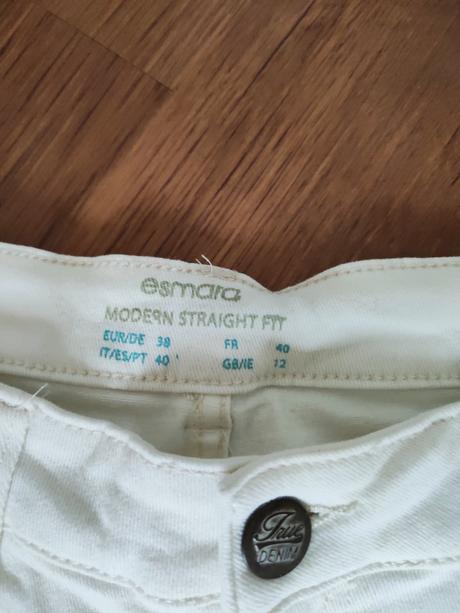 Biele riflové šortky, esmara,m