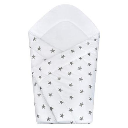 New baby detská zavinovačka sivé hviezdičky,