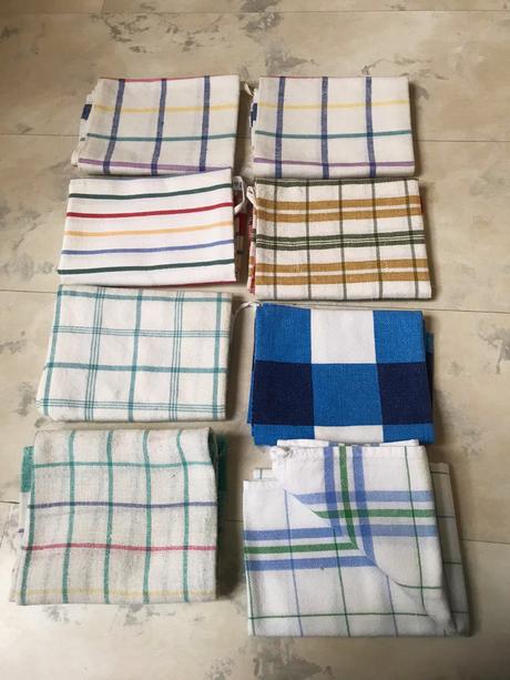 Bavlneno ľanové utierky 8 ks, 