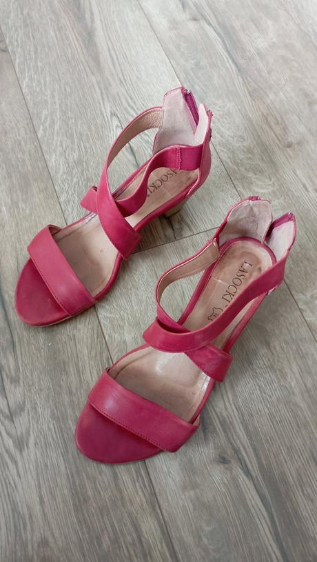 Kožené sandálky, lasocki,37