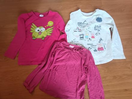 Balík tričiek s dlhým rukavom, 104–116