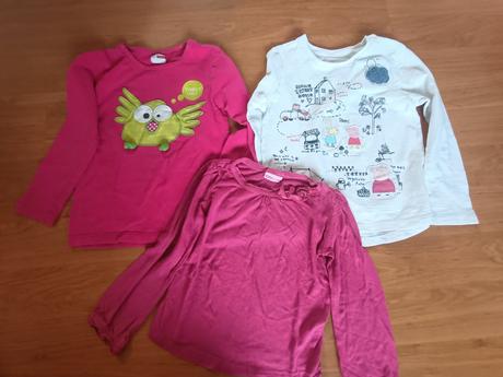 Balík tričiek s dlhým rukavom, 104–116